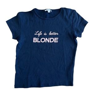 Life is Better blonde Iconic T - medium